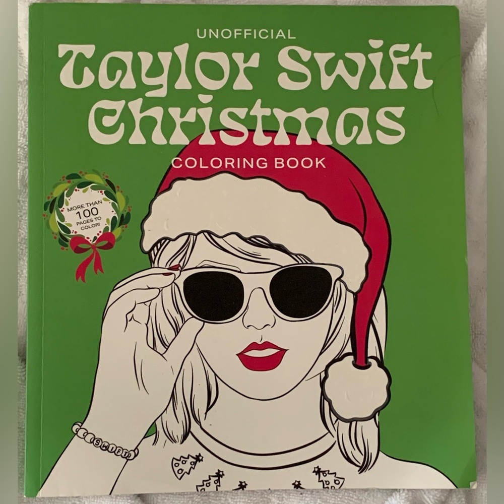 Taylor Swift Green and Red Christmas Coloring Book